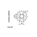 JT Sprockets Front Sprocket Kawasaki Z650F2/4 79-83 JT Front Sprocket for Kawasaki Customhoj