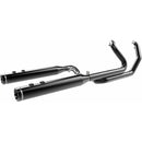 Khrome Werks Two Step Crossover Dominator Exhaust System for Harley 17-25 Touring / Black / Tracer Billet Tip  - Customhoj