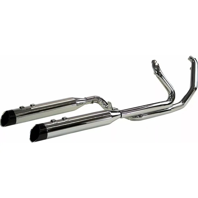 Khrome Werks Two Step Crossover Dominator Exhaust System for Harley 17-25 Touring / Chrome / Edge Billet Tip  - Customhoj