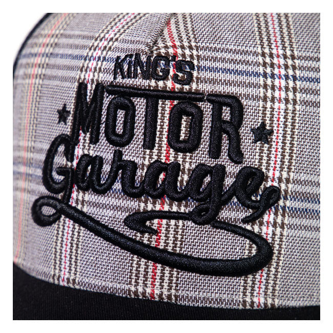 King Kerosin Motor Garage Check Trucker Cap