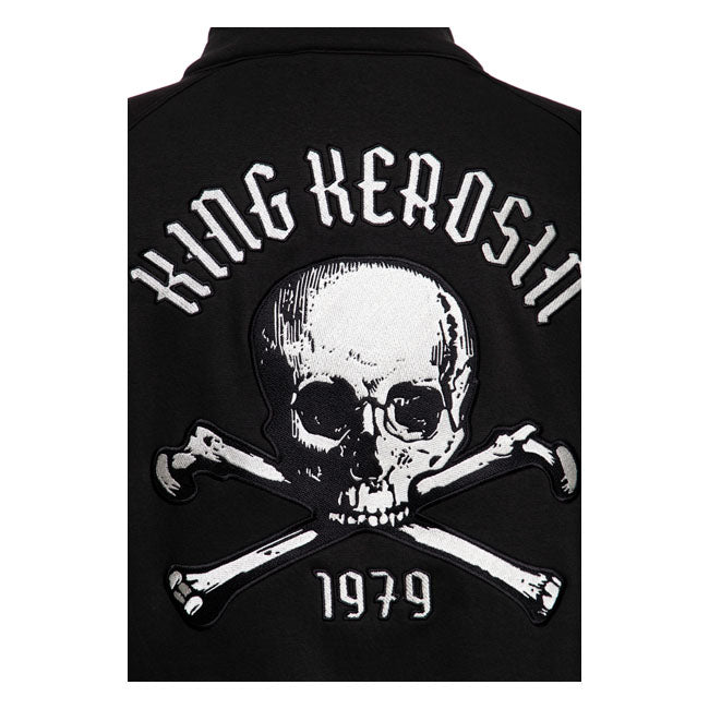 King Kerosin Skull Zip Sweater