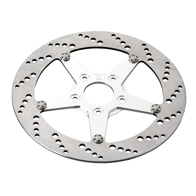 Kustom Tech Stainless Front Brake Disc for Harley 00-14 Softail (excl. Springers) (11.5") / Front Right / Polished
