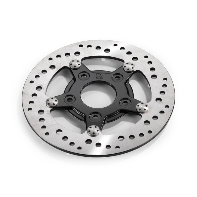 Kustom Tech Stainless Rear Brake Disc for Harley 84-99 Big Twin (8.5") / Rear Right / Black