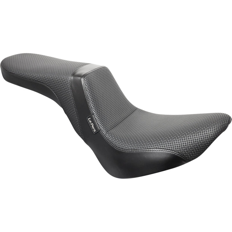 Le Pera Daytona 2-Up Seat for Harley 18-25 Softail Sport Glide & Low Rider / S / ST / Basketweave Black  - Customhoj
