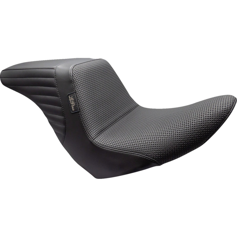 Le Pera KickFlip Up Front Seat for Harley 18-25 Softail Sport Glide & Low Rider / S / ST / Basketweave Black  - Customhoj