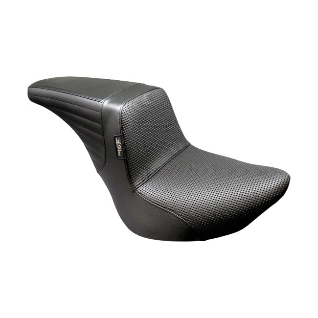 Le Pera KickFlip Up Front Seat for Harley 18-25 Softail Street Bob / Standard / Slim / Basketweave Black  - Customhoj