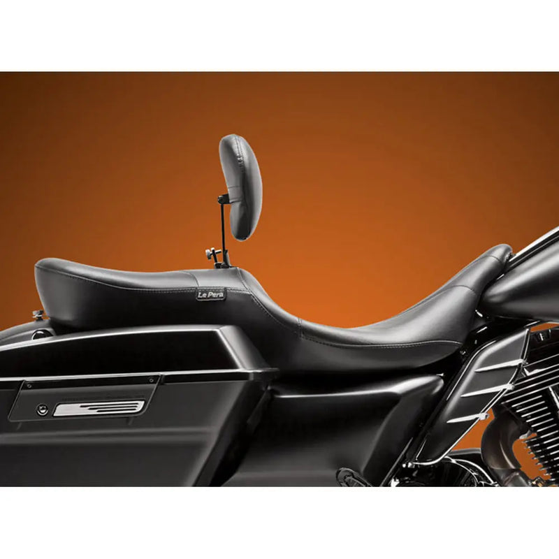 Le Pera RT66 Seat with Backrest for Harley 08-25 Touring (excl. 23-25 CVO; 24-25 Road Glide / Street Glide) / Stitched Black  - Customhoj