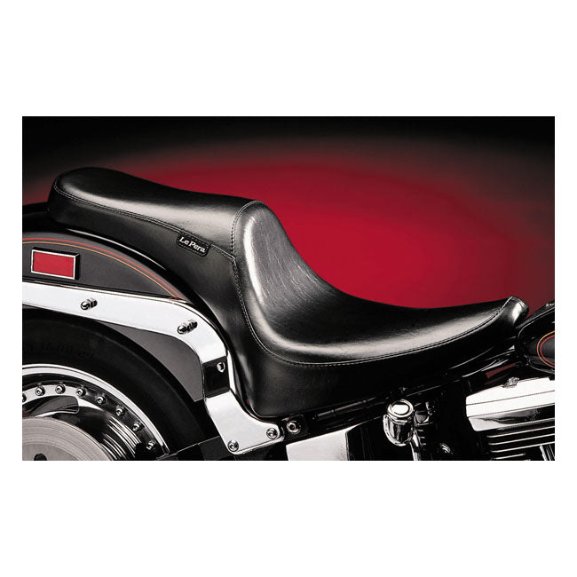 Le Pera Silhouette Deluxe 2-Up Seat for Harley 00-06 Softail Fat Boy / Black  - Customhoj