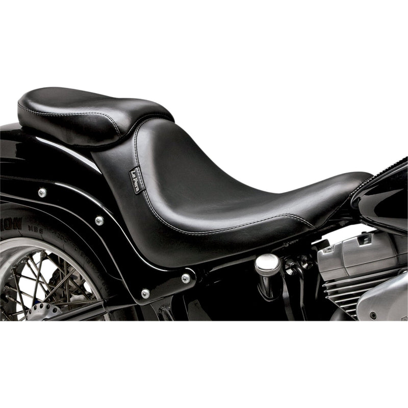 Le Pera Silhouette Deluxe Passenger Seat for Harley 07-17 Softail Fat Boy / 23 cm (9")  - Customhoj