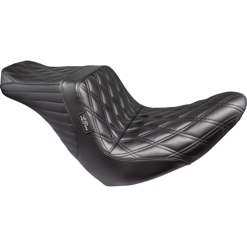 Le Pera Tailwhip Up Front 2-Up Seat for Harley 18-25 Softail Sport Glide & Low Rider / S / ST / Double Diamond Black  - Customhoj