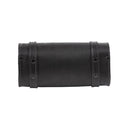 Ledrie Square Leather Motorcycle Tool Bag Black  - Customhoj