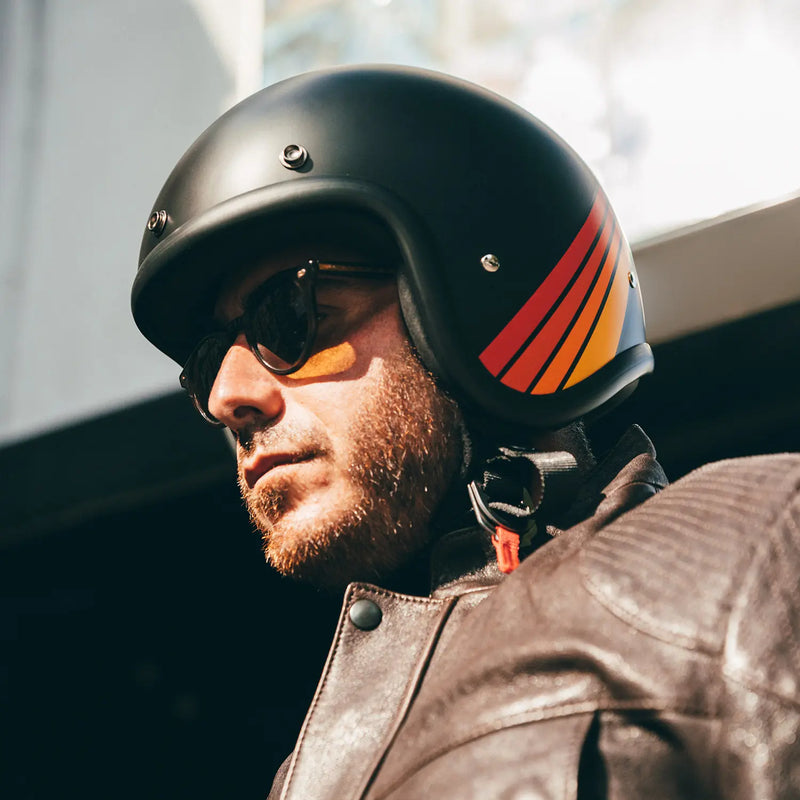 DMD Casque de moto ouvert rétro personnalisé