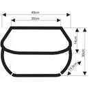 Longride Model 145 Click-On 38L Motorcycle Saddlebag Set  - Customhoj