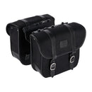 Longride Pannier Universal 18L Throw-Over Motorcycle Saddlebag Set Black  - Customhoj
