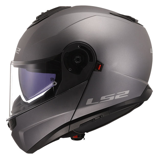LS2 Strobe II Flip-Up Motorcycle Helmet Matte Titanium / S (55-56cm)  - Customhoj