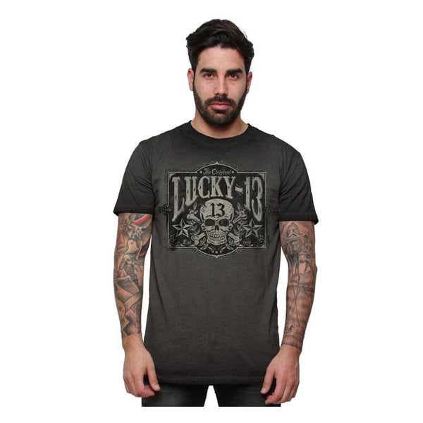 Lucky 13 Tombstone T-Shirt Vintage Black / S