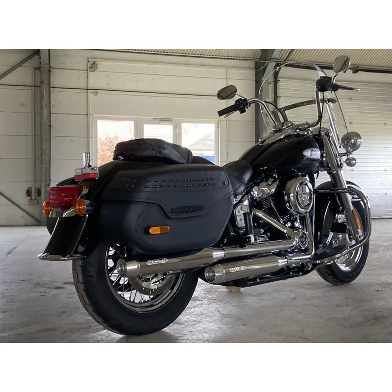 Miller Destiny Euro 5 Slip-On Mufflers for Harley  - Customhoj