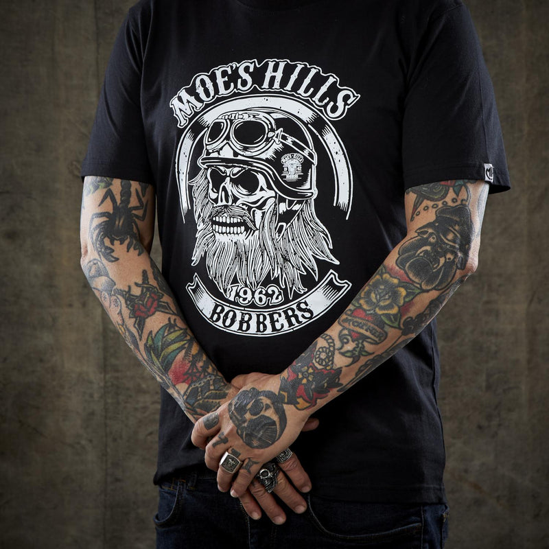 Moe's Hills Bobbers Skull T-Shirt S