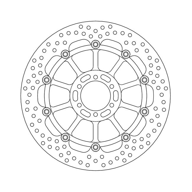 Moto-Master Brake Disc Aprilia Caponord 1200 14-17 Moto-Master Halo Front Right Brake Disc for Aprilia Customhoj