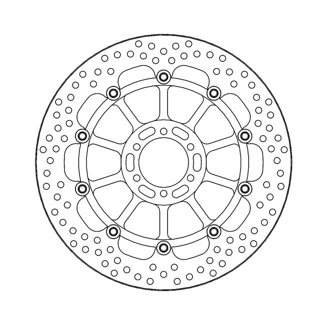 Moto-Master Brake Disc Aprilia RSV 4 1000 RF 17-18 Moto-Master Halo Front Right Brake Disc for Aprilia Customhoj