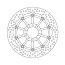 Moto-Master Brake Disc Ducati DesertX 950 2022 Moto-Master Halo Front Right Brake Disc for Ducati Customhoj