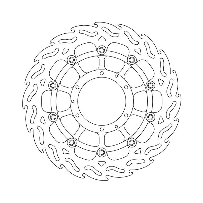 Moto-Master Brake Disc Honda CB 1300 (ABS) 03-12 Moto-Master Flame Front Right Brake Disc for Honda Customhoj