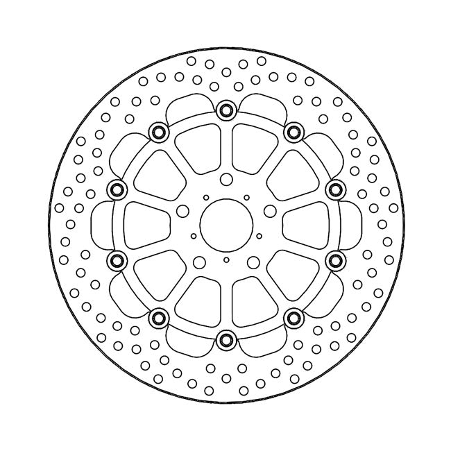 Moto-Master Brake Disc Honda CB 500 X 19-21 Moto-Master Halo Front Right Brake Disc for Honda Customhoj