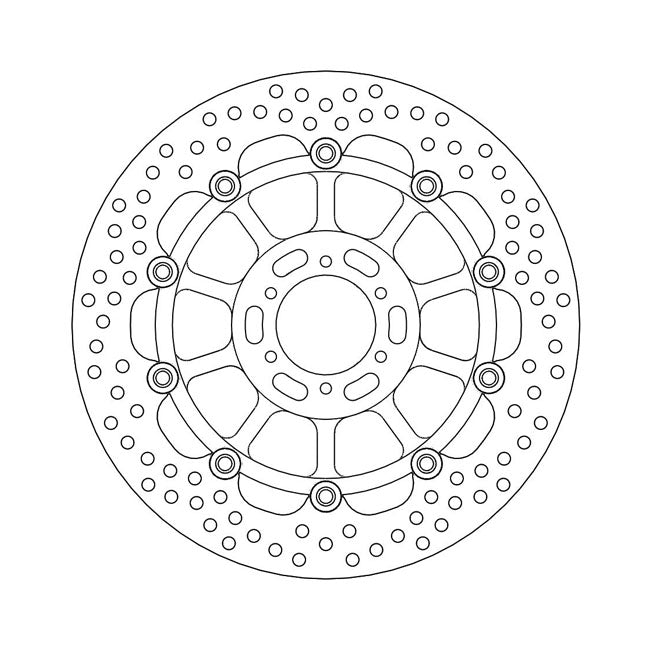 Moto-Master Brake Disc Honda CBR 400 F F2 1985 Moto-Master Halo Front Left Brake Disc for Honda Customhoj