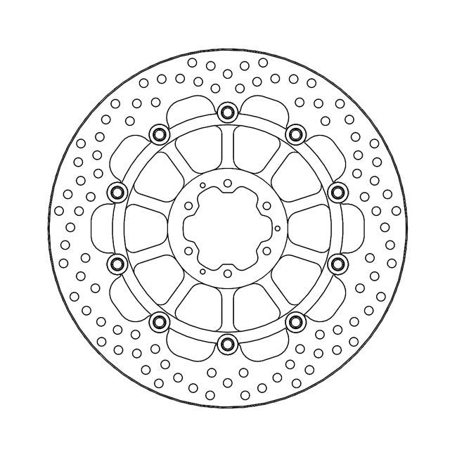 Moto-Master Brake Disc Honda CRF 1000 L Africa Twin 16-20 Moto-Master Halo Front Left Brake Disc for Honda Customhoj