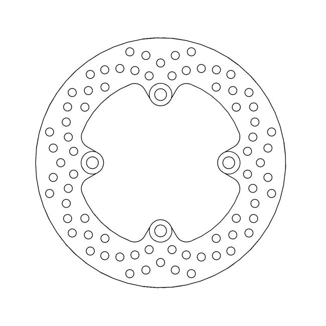 Moto-Master Brake Disc Kawasaki ER-6F 650 (non-ABS) 06-16 Moto-Master Halo Rear Brake Disc for Kawasaki Customhoj