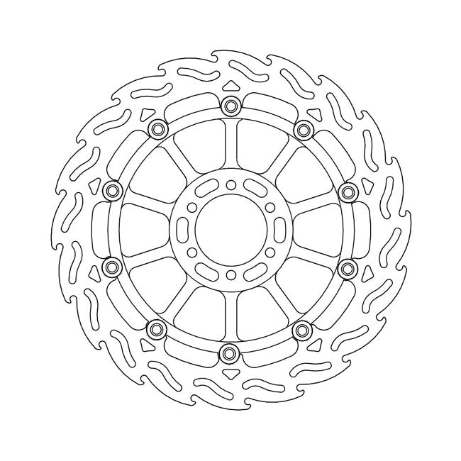 Moto-Master Brake Disc KTM 990 Superduke 05-12 Moto-Master Flame Front Right Brake Disc for KTM Customhoj