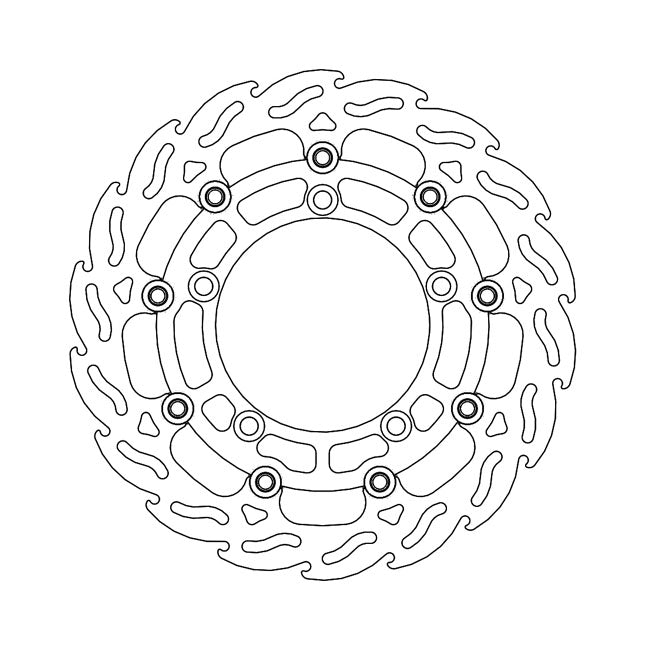 Moto-Master Brake Disc Suzuki Gladius 650 (ABS) 09-17 Moto-Master Flame Front Left Brake Disc for Suzuki Customhoj