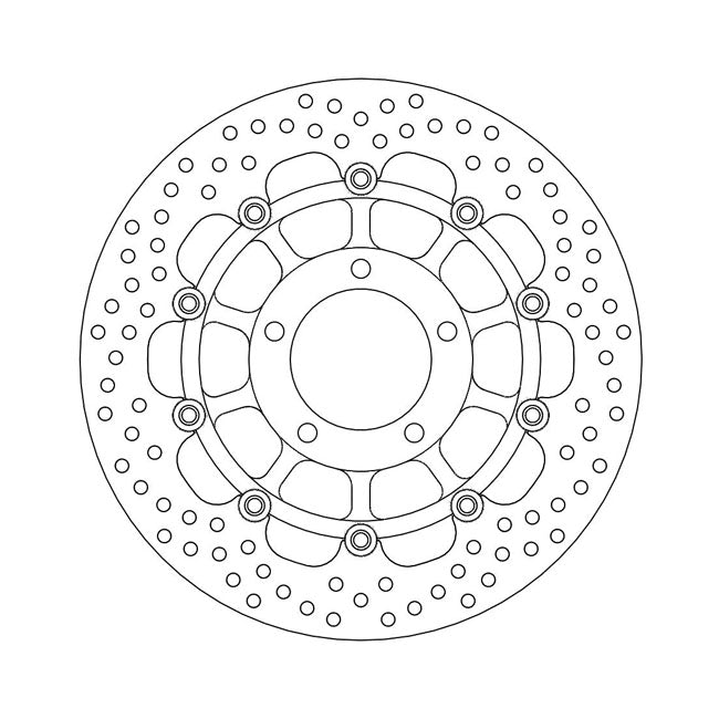 Moto-Master Brake Disc Triumph Baby speed 600 01-03 Moto-Master Halo Front Right Brake Disc for Triumph Customhoj