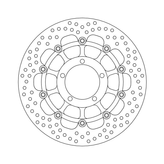 Moto-Master Brake Disc Triumph Daytona 675 06-12 Moto-Master Halo Front Left Brake Disc for Triumph Customhoj