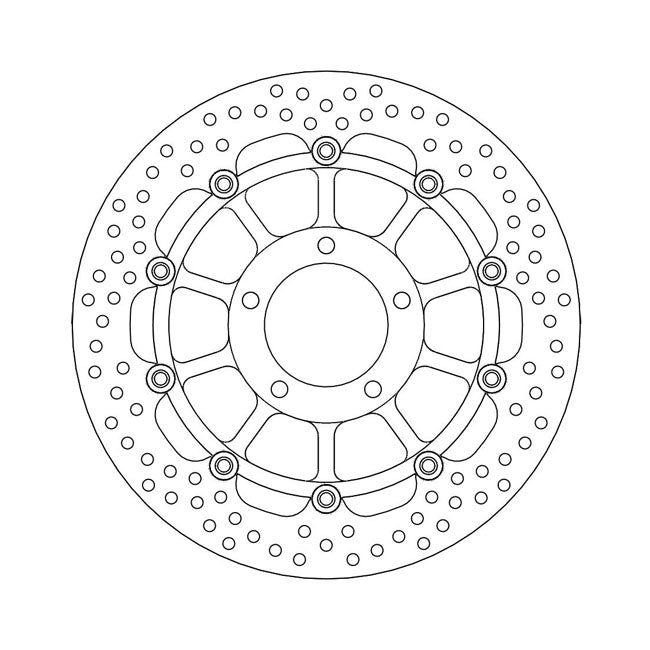 Moto-Master Brake Disc Triumph Daytona 955 i 01-06 Moto-Master Halo Front Left Brake Disc for Triumph Customhoj