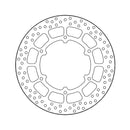 Moto-Master Brake Disc Yamaha SCR 950 17-22 Moto-Master Halo Rear Brake Disc for Yamaha Customhoj