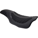 Mustang Skyline 2-Up Seat by Kodlin for Harley 08-25 Touring (excl. 23-25 CVO; 24-25 Road Glide / Street Glide) / Black / Alcantara  - Customhoj