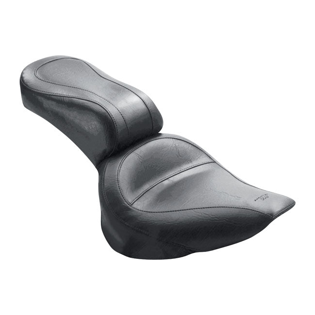 Mustang Standard Touring 2-Up Seat for Harley 00-05 Softail Standard / Springer / Heritage / Plain  - Customhoj