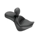 Mustang Standard Touring 2-Up Seat for Kawasaki 06-25 Vulcan 900 Classic / Custom / Plain / With backrest  - Customhoj