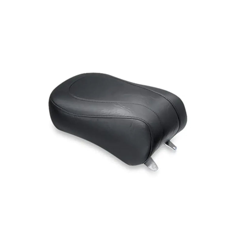 Mustang Standard Touring Passenger Seat for Harley 00-05 Softail Standard / Springer / Heritage / Black / Plain / Non-Recessed  - Customhoj