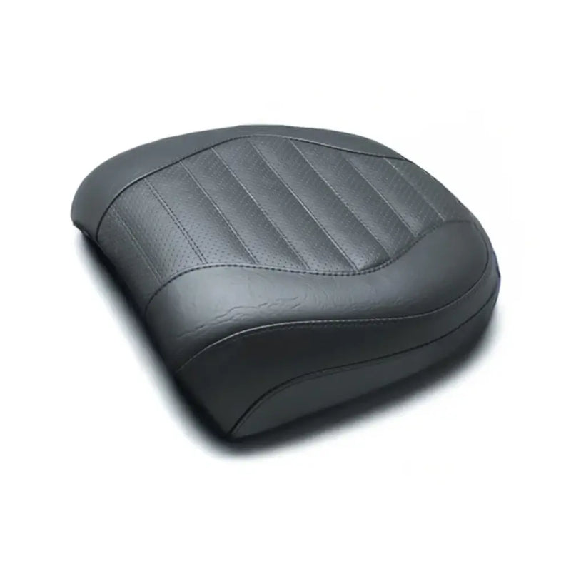 Mustang Standard Touring Passenger Seat for Harley 18-25 Softail Fat Boy / Black / Tuck n Roll / Non-Recessed  - Customhoj
