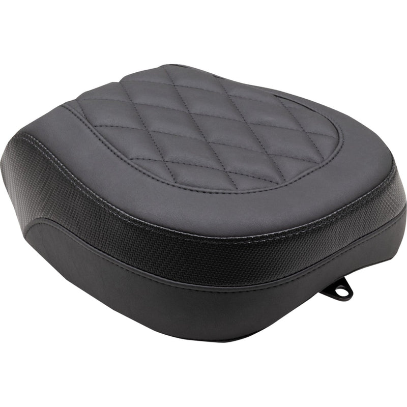 Mustang Standard Touring Passenger Seat for Indian 22-25 Chief / Black / Diamond / Recessed  - Customhoj