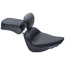 Mustang Standard Touring Solo Seat for Harley 00-17 Softail Deluxe / Springer Classic / Heritage Springer / Plain / With backrest  - Customhoj