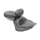 Mustang Wide Touring 2-Up Seat for Yamaha 07-17 Midnight Star XVS 1300 / Tourer / Deluxe / Plain / With backrest  - Customhoj