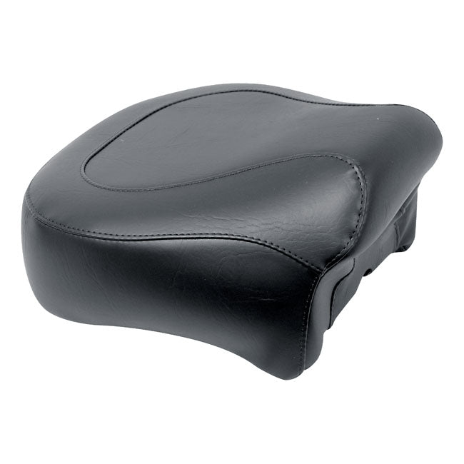 Mustang Wide Touring Passenger Seat for Harley 82-03 XL Sportster / Plain / Black / Non-Recessed  - Customhoj