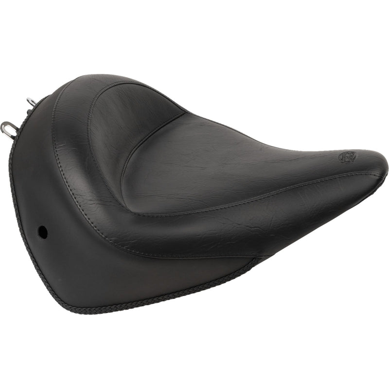 Mustang Wide Touring Solo Seat for Harley 05-17 Softail Deluxe / Plain / Without backrest  - Customhoj