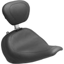 Mustang Wide Tripper Solo Seat for Harley 18-25 Softail Fat Boy / Plain / Black / With backrest  - Customhoj