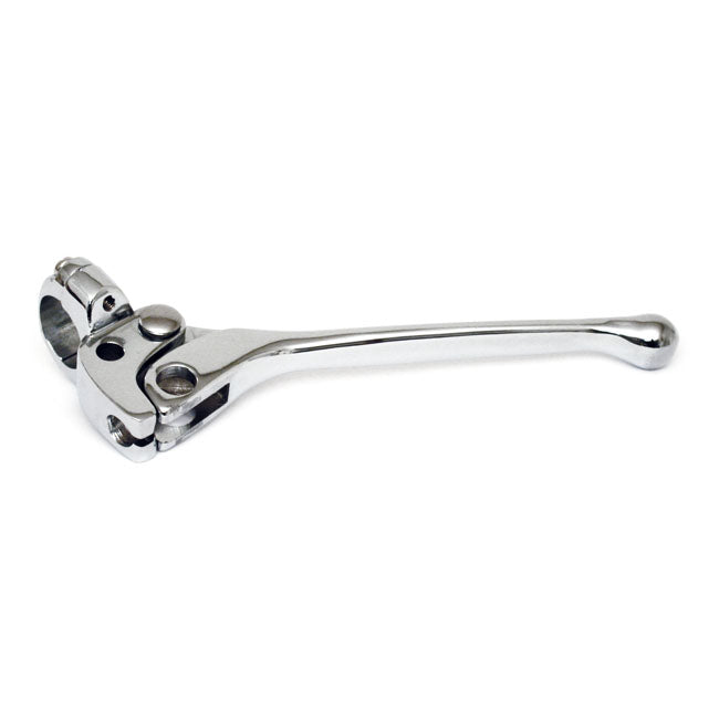 OEM Style Complete Mechanical Clutch / Brake Lever for Harley 7/16" (replaces OEM 38604-65A) / Chrome