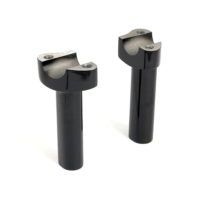 OEM Style Handlebar Risers without Top Clamp Black / 4.5" (11.4cm)