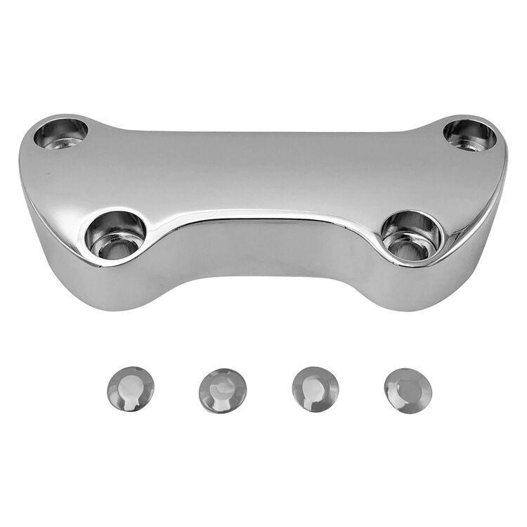 One Piece Riser Top Clamp for Harley Chrome / Without skirt